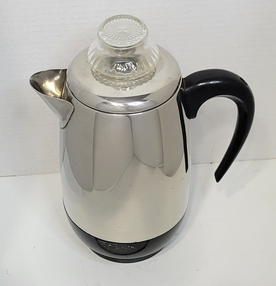 Farberware 138 Superfast Fully Automatic 8 Cup Coffee Percolator Mid Century