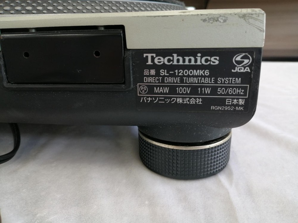 Technics SL-1200MK6 Black Direct Drive Turntable Tested Japan
