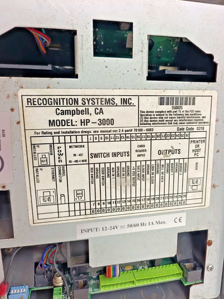 Schlage Biometric HandPunch 3000 Hand Reader Clockwith Ethernet