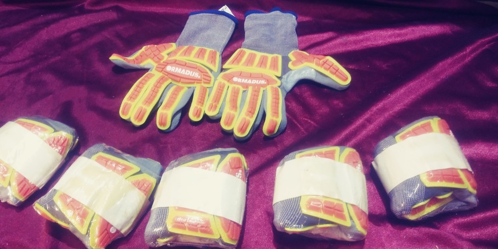 6-pair Ormadus Impact Resistant Gloves Medium M/8