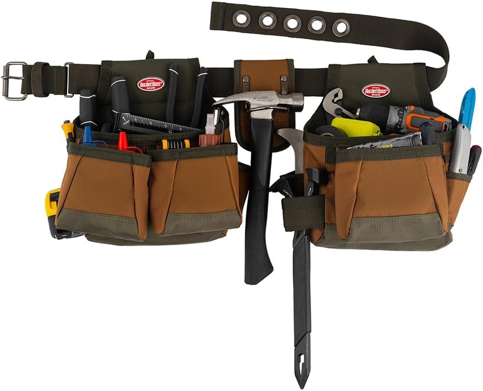 50200 Two Bag Tool Belt in Brown