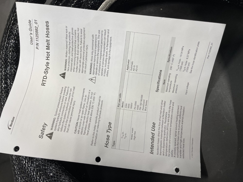 Nordson Blue Series Hose 5/16 x 24ft