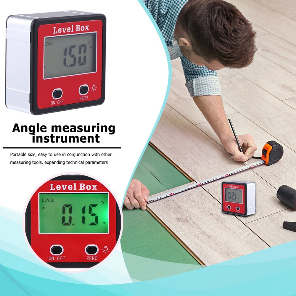 Horizontal Angle Meter Digital Protractor Inclinometer Electronic Level WSGS