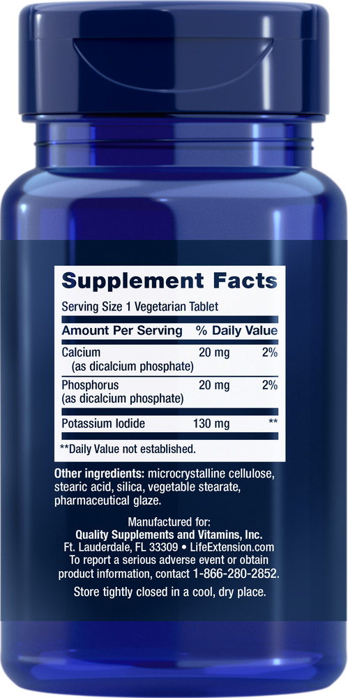 Life Extension Potassium for Thyroid and Radiation 130 mg (Two Pack bundle)