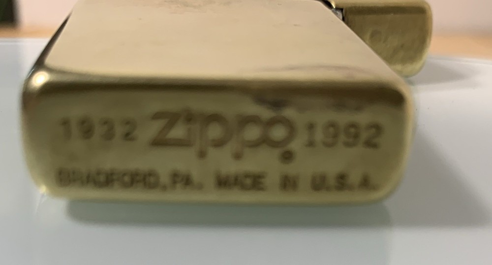 Canada Dollar Solid Brass 1932-1992 ZIPPO Fired rare