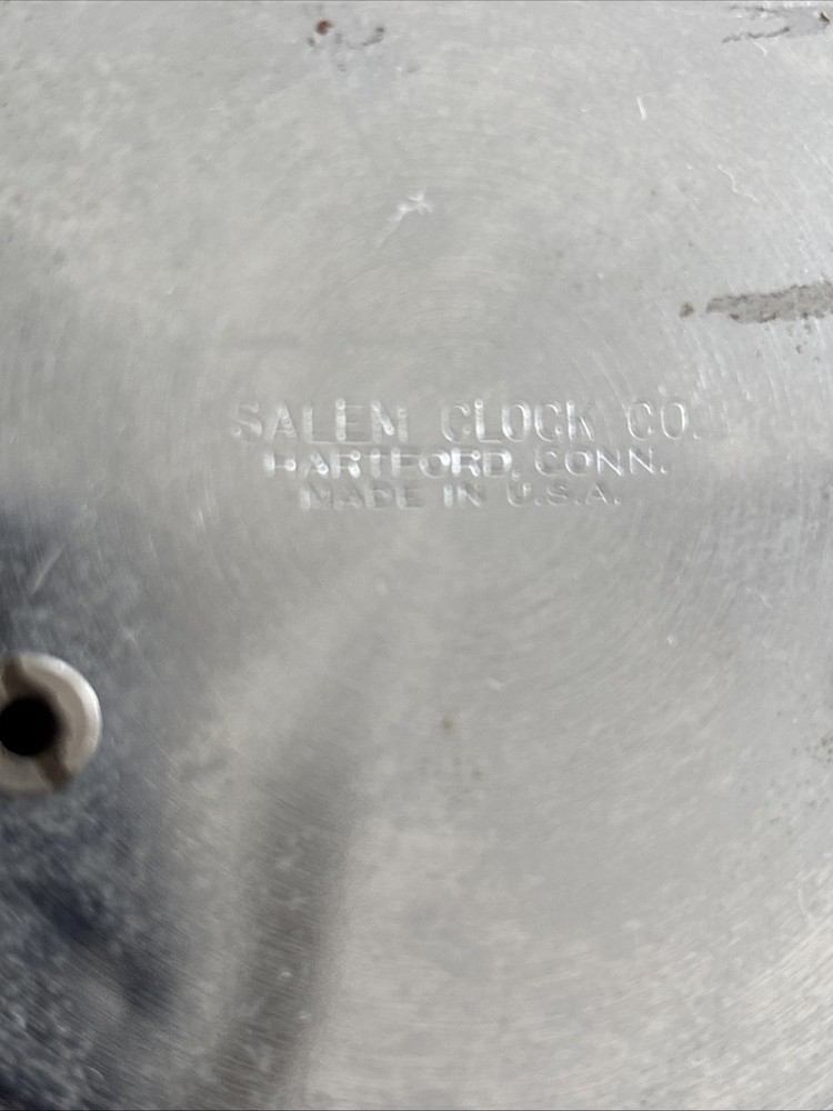 Vintage Salem Clock Co Ships wheel winding barometer