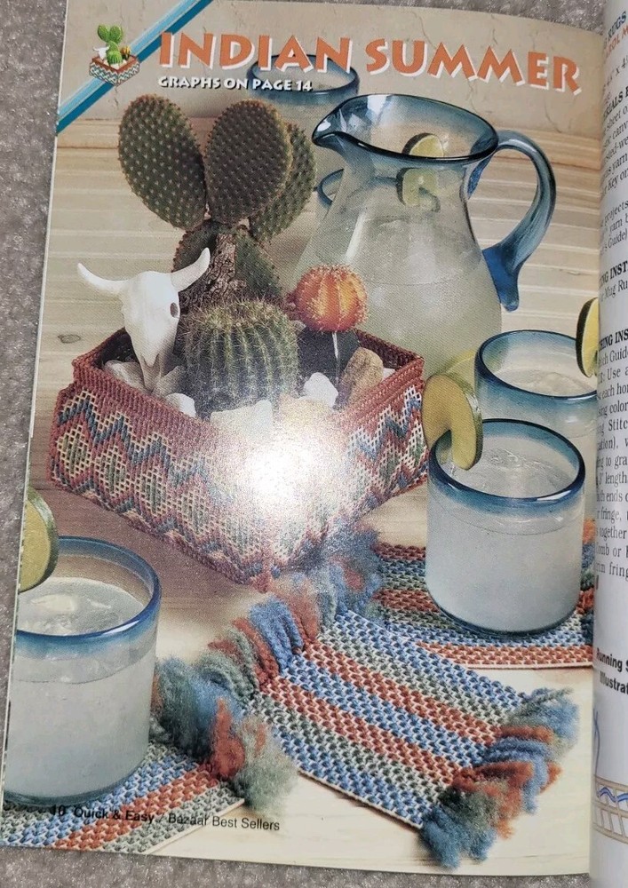 Quick & Easy Plastic Canvas Bazaar Best Sellers 15 Patterns