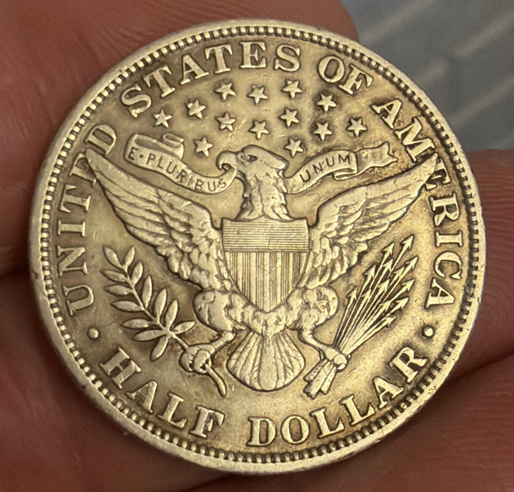 1909 BARBER HALF DOLLAR - XF DETAILS