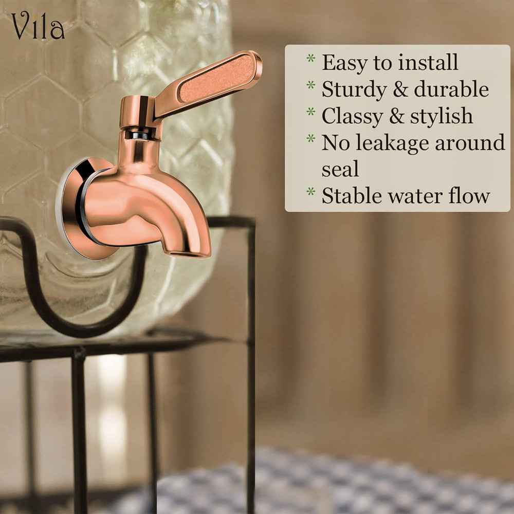 Beverage Dispenser Replacement Spigot, Stainless Steel No-Rust Spout, BPA Fre...