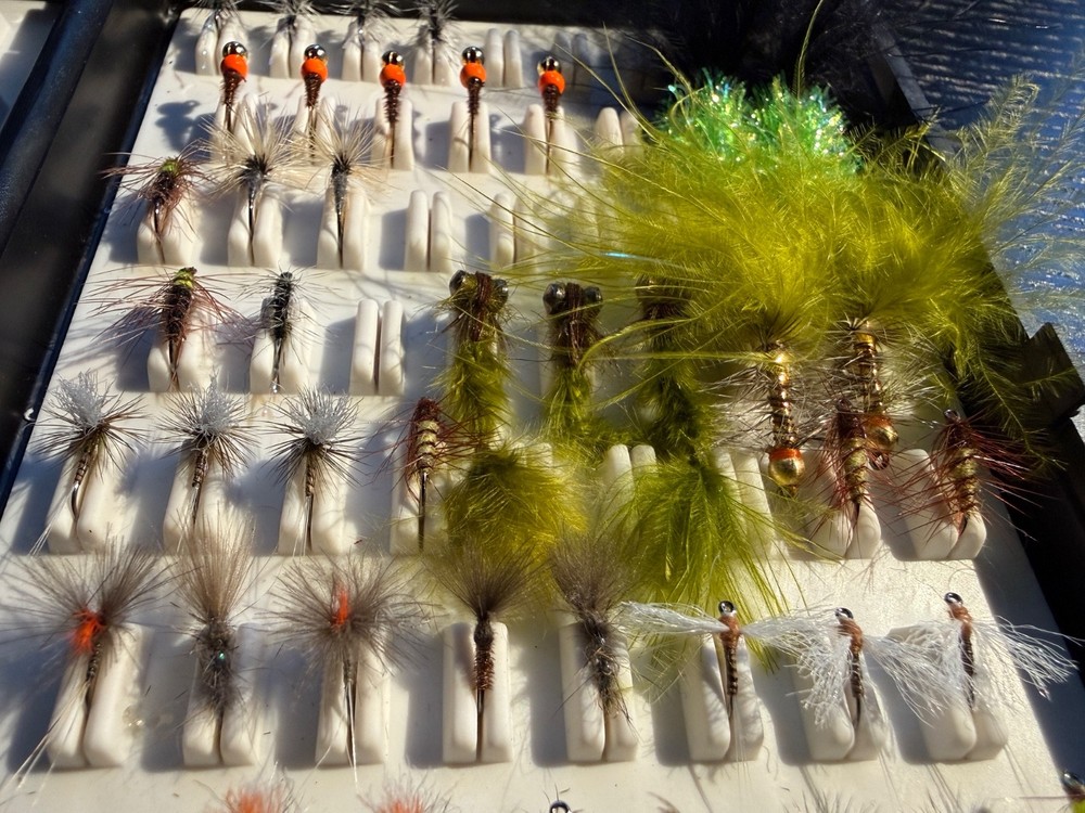Fly fishing box (fox box) with 100 flies