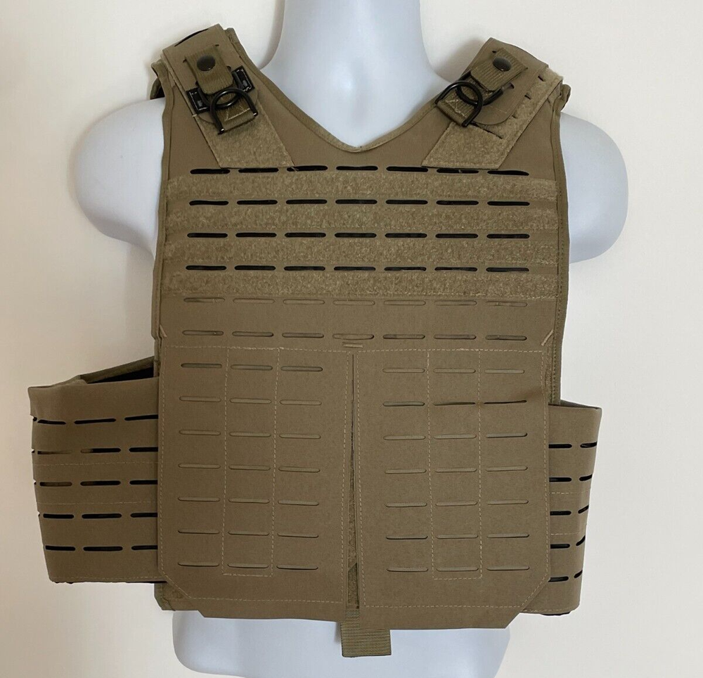 PROTECH Tactical Plate Rack Carrier AWS VCS 10X12 Large Tan Webless
