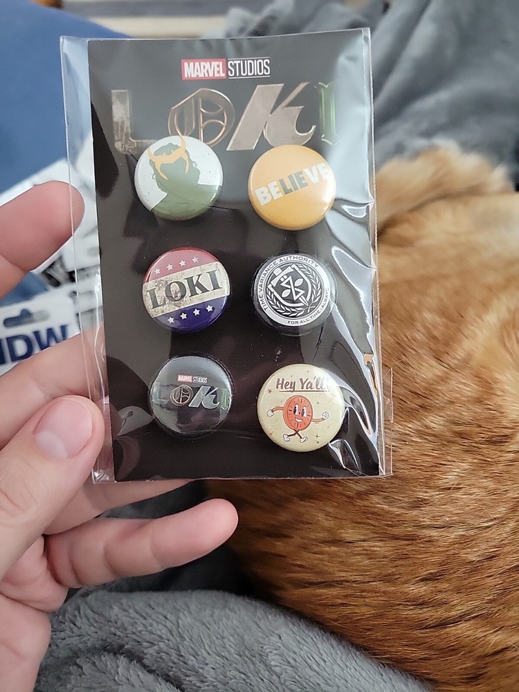 Loki Six Button Pin Set President TVA