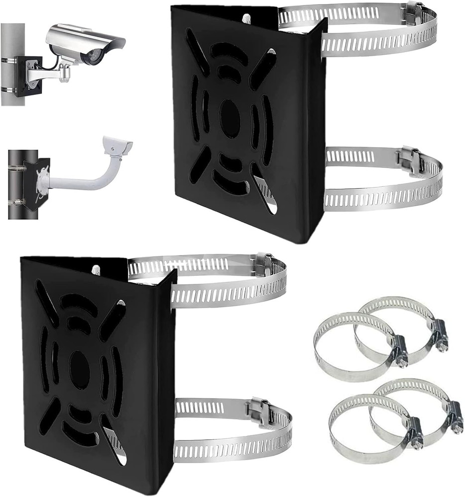 Universal Vertical Pole Mount Adapter Bracket for CCTV Security Camera PTZ Dome