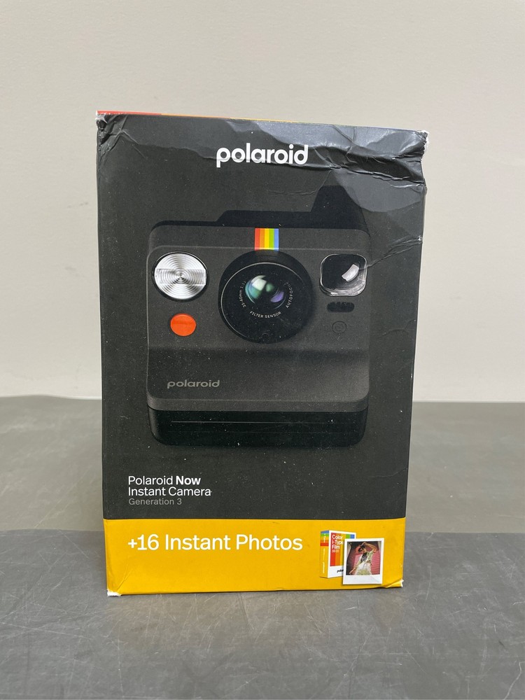 Polaroid Now 3rd Generation I-Type Instant Camera + Film Bundle - Now Black Ca 2