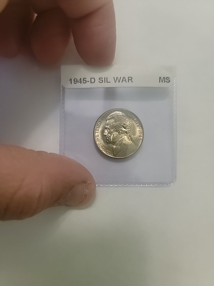 1945 d silver nickel MS