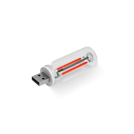 USB LED Car Interior Atmosphere Light, Auto Interior Lights, Plug-in USB Red