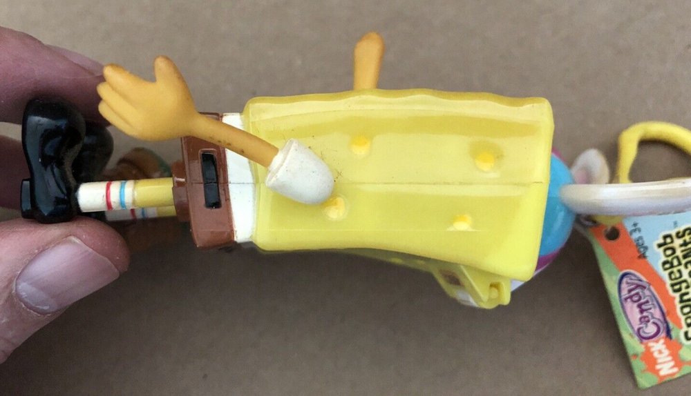 2004 Nickelodeon SPONGEBOB SQUAREPANTS Easter Candy Buddy w/ Tag Container Bunny