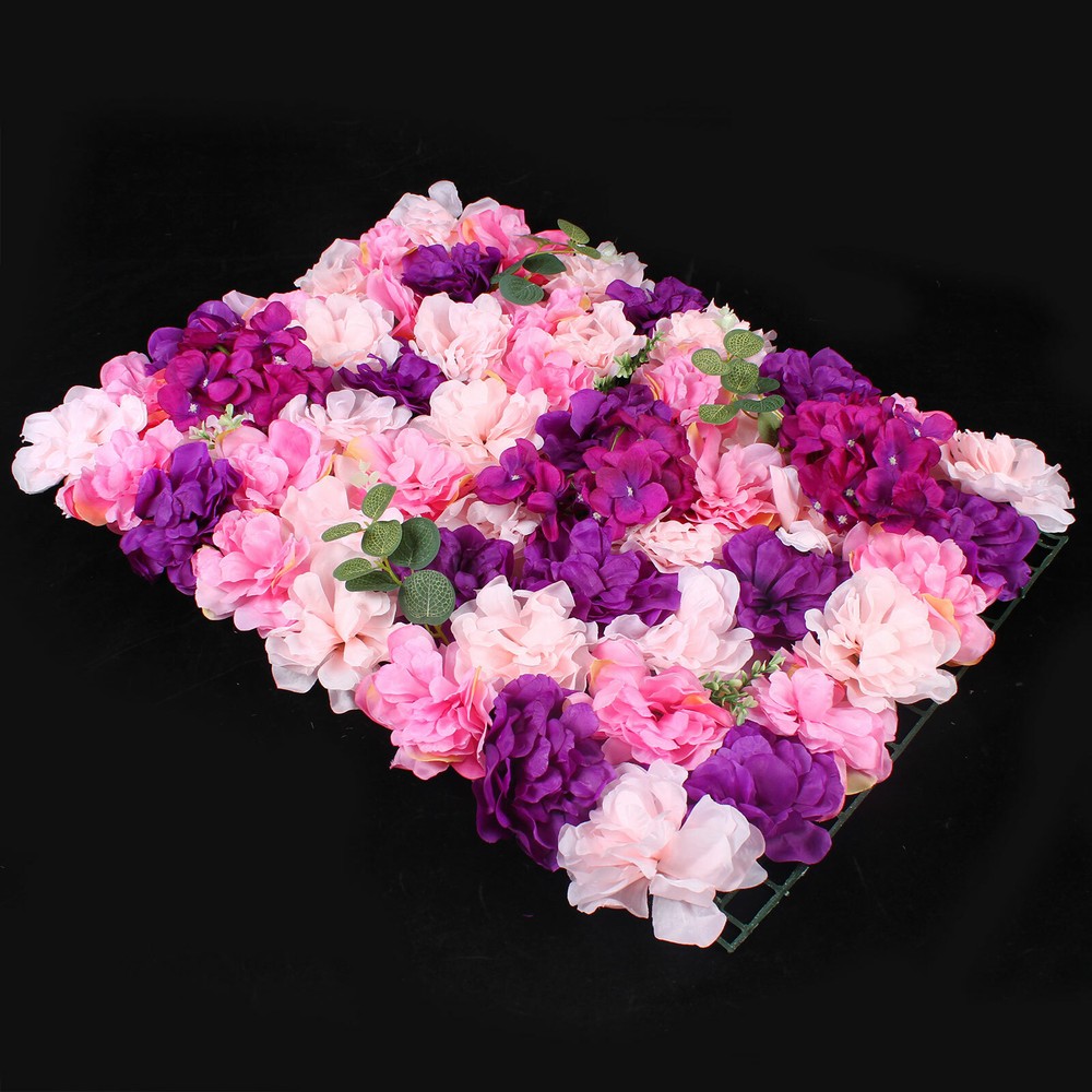 6*Artificial Flower Wall Panel Indoor Outdoor Flower Wall Panel For WeddingDecor