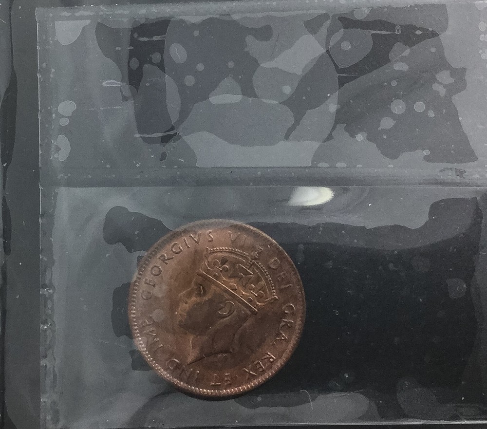 Canada 1943 C Newfoundland Small Cent George VI MS63 RED