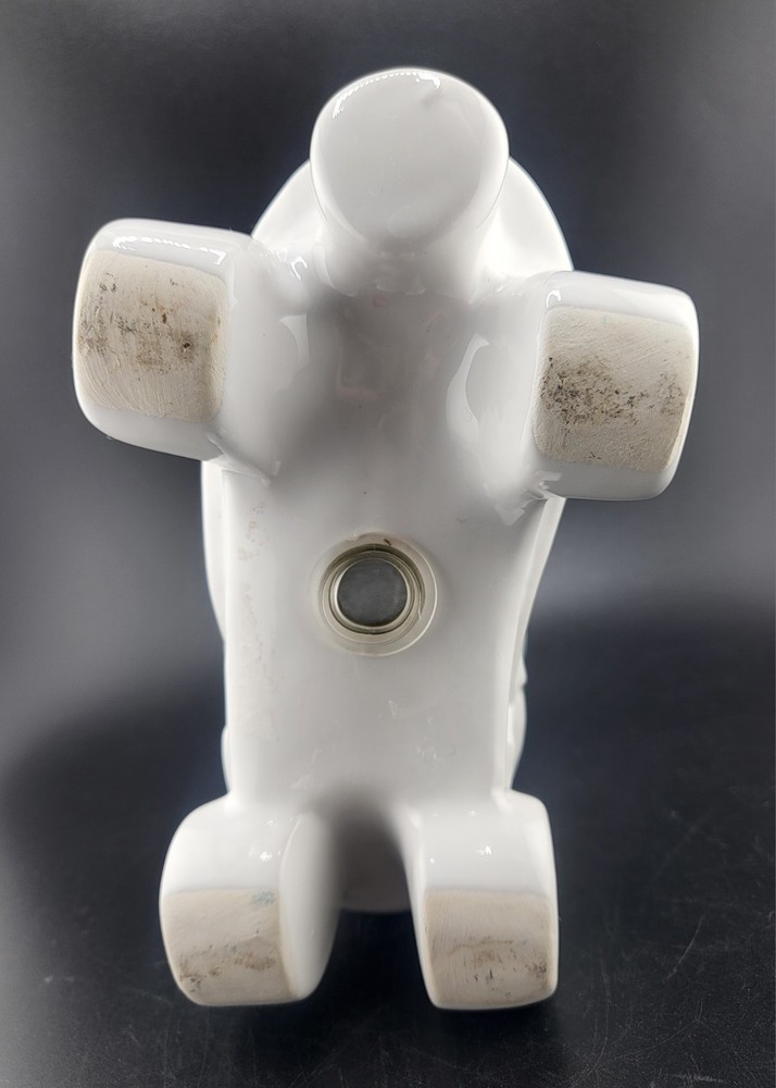 White Retro Rollerskate Planter Vase Ceramic Decor