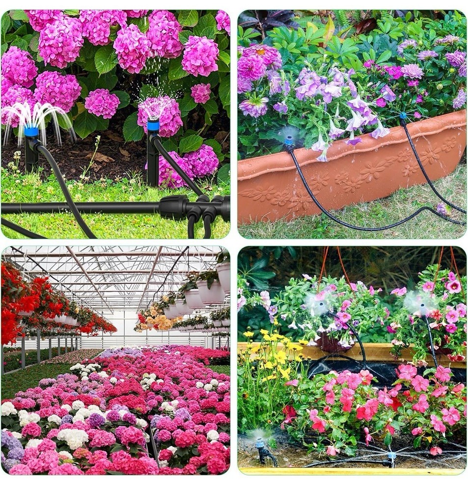 230FT Drip Irrigation System Kit, Automatic Garden Watering System for Plants