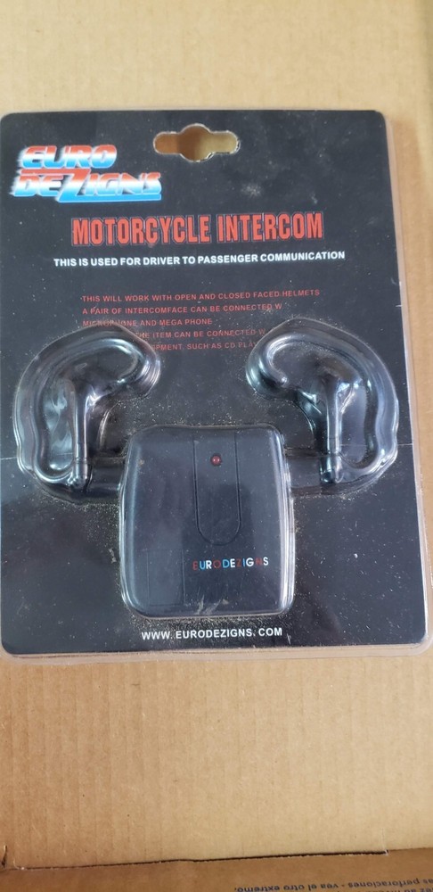 New Motorcycle Helmet Intercom System - Euro Design - unopened