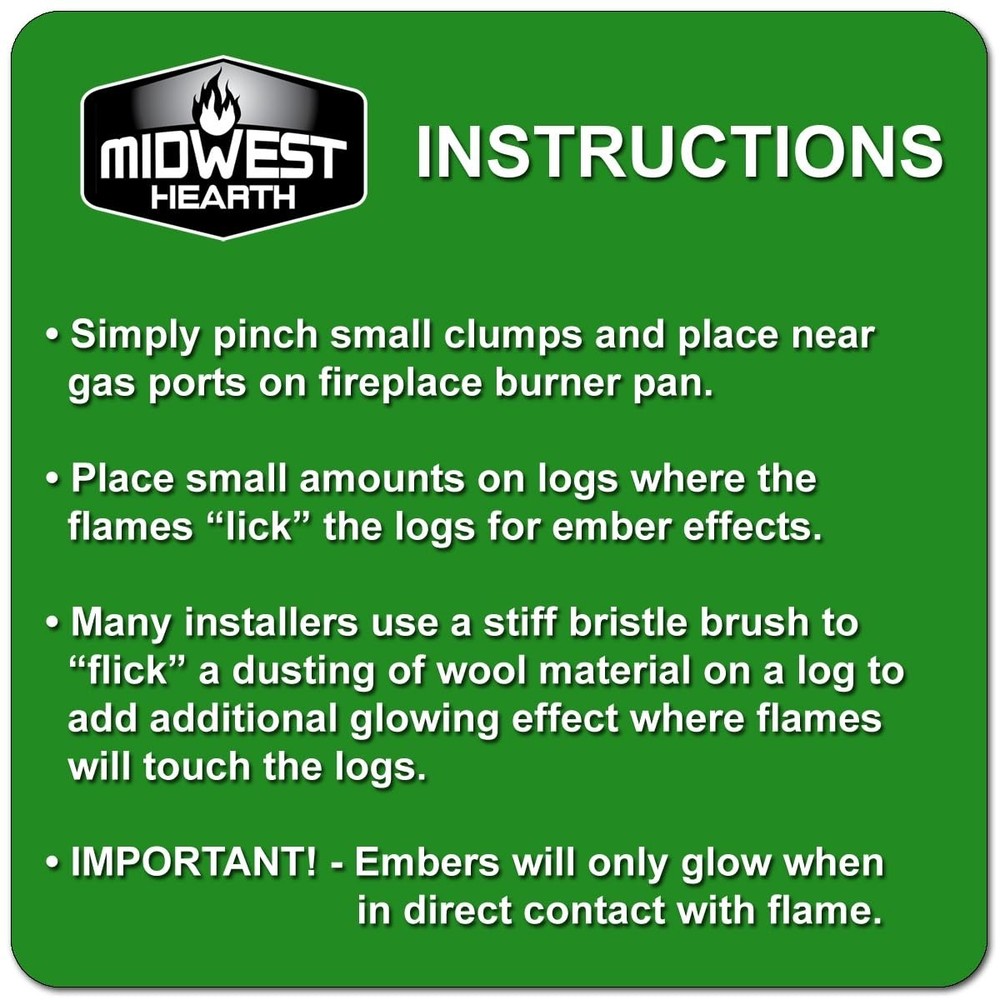 Midwest Hearth Glowing Embers - 6 oz