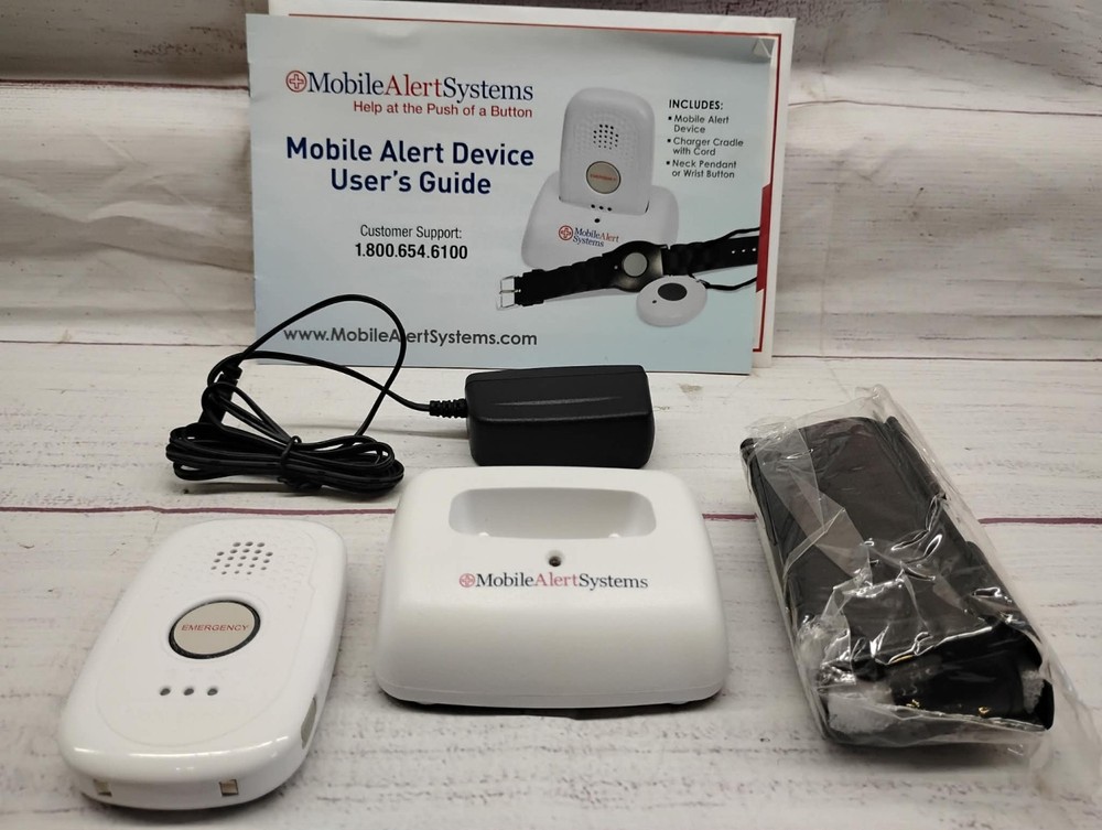 Connect America Mobile Alert System Help Button Module Charger and Case