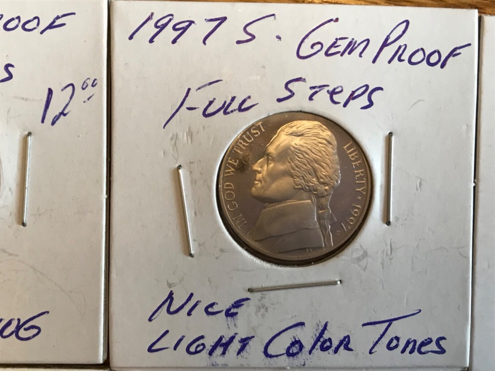 toned Jefferson Nickels