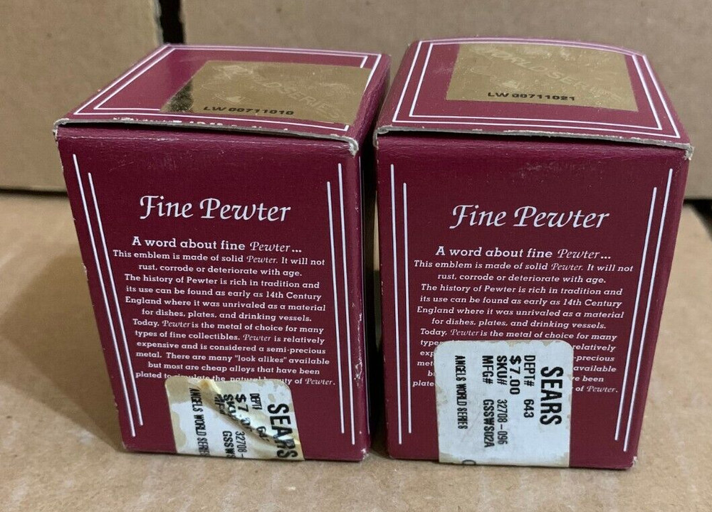 Handcrafted Fine Pewter Emblem ( 2 Piece)