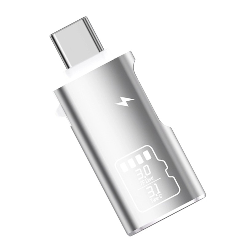 Lightweight Plastic Type C Card Reader Works With Phones And Computers