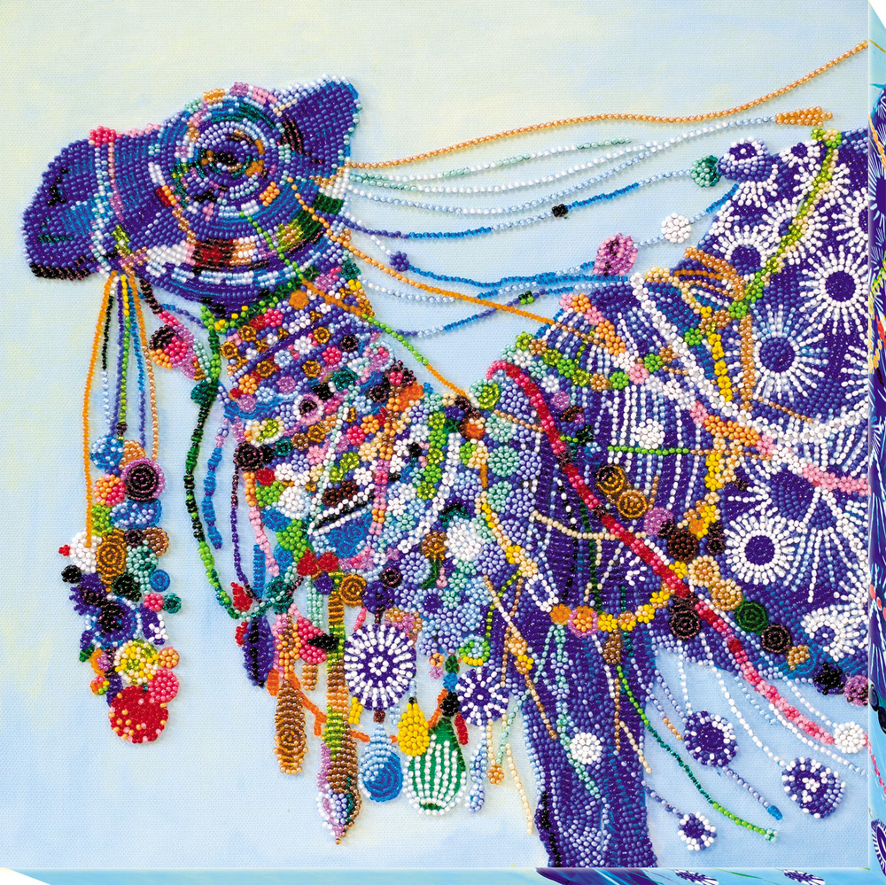Bead Embroidery Kit "Camel" Stitching Handmade Beadwork