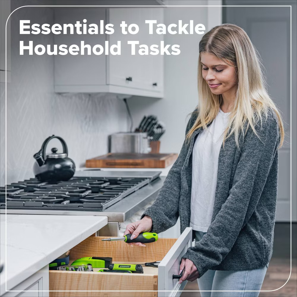 Greenworks 40pc Household Tool Kit