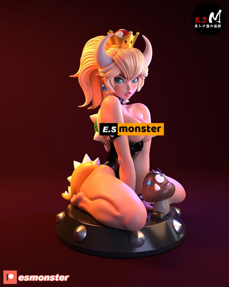 Bowsette 3D Printed Kit Unpainted/Unassembled