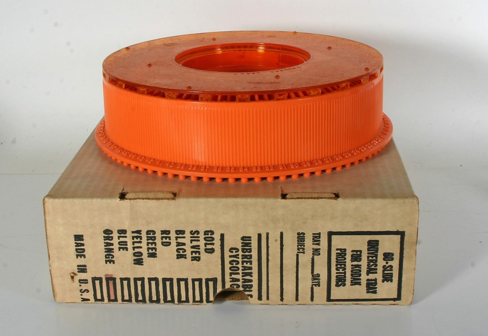Orange Colored Universal 80 Slide Tray