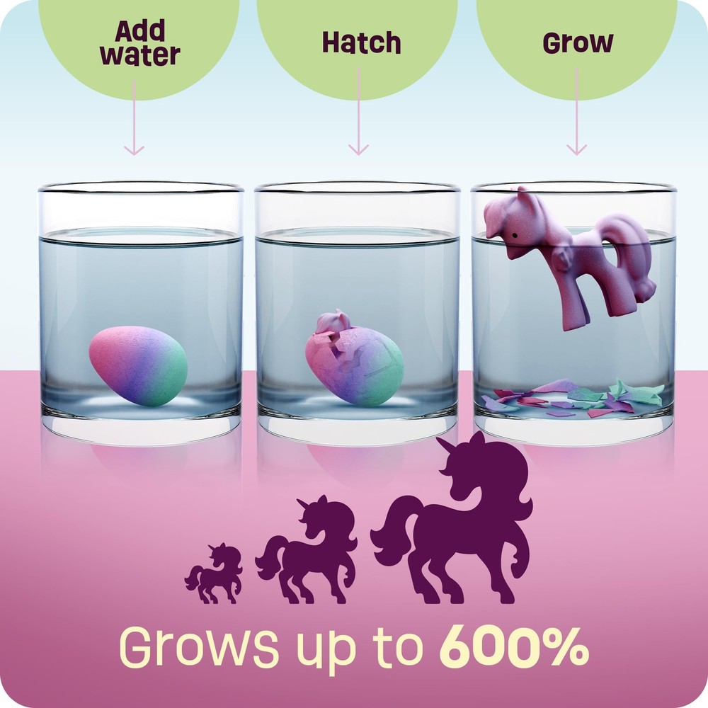 Dan&Darci Unicorn Hatching Surprise Eggs for Kids - Easter Medium,