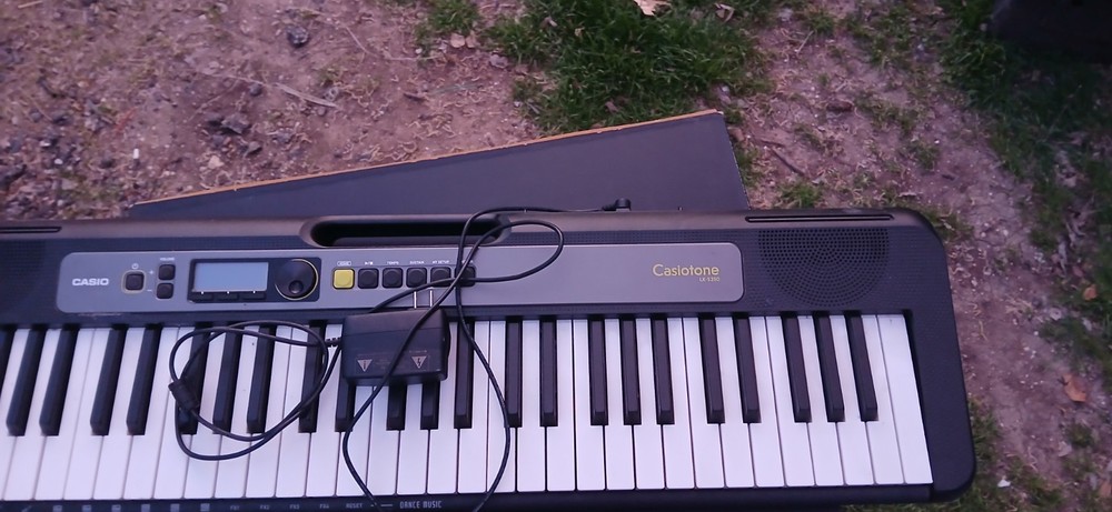 Casio LK-S250 Electronic Keyboard Black Tested Working