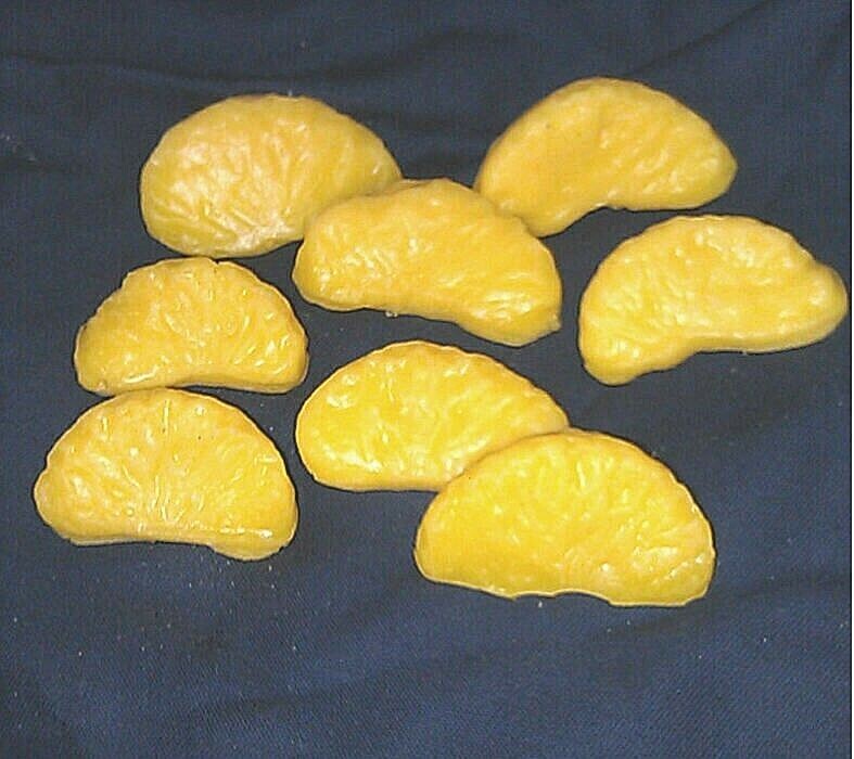 Small Lemon Sections, Wax, Fake Food, Props