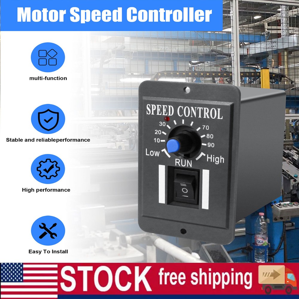 Controller Reversible`DC 10-60V 6A PWM DC`Motor Speed Switch Regulator Switch