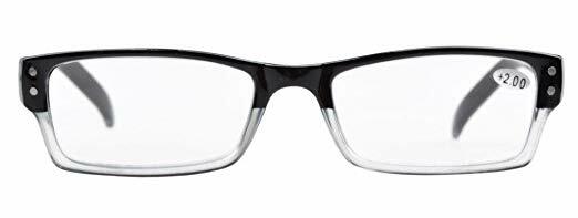 Eyekepper 4 Pack Reading Glasses Modern Eyeglasses Spring Hinges Rectangular