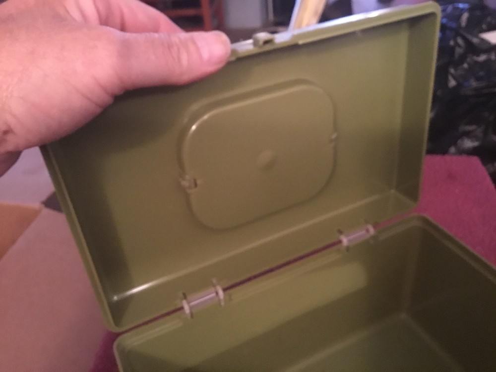 Green Plastic Carry Along Box