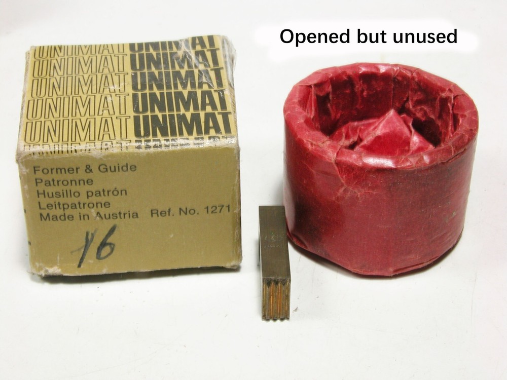Unimat DB/SL 14 Master Thread Patterns For Cutting Inch Threads - Complete