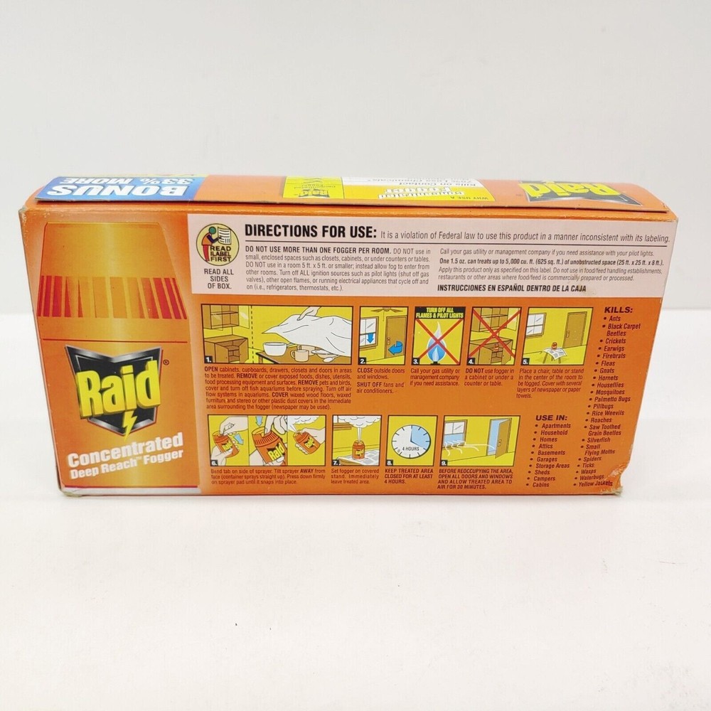 Raid Concentrated 4 Foggers Deep Reach 1.5 oz