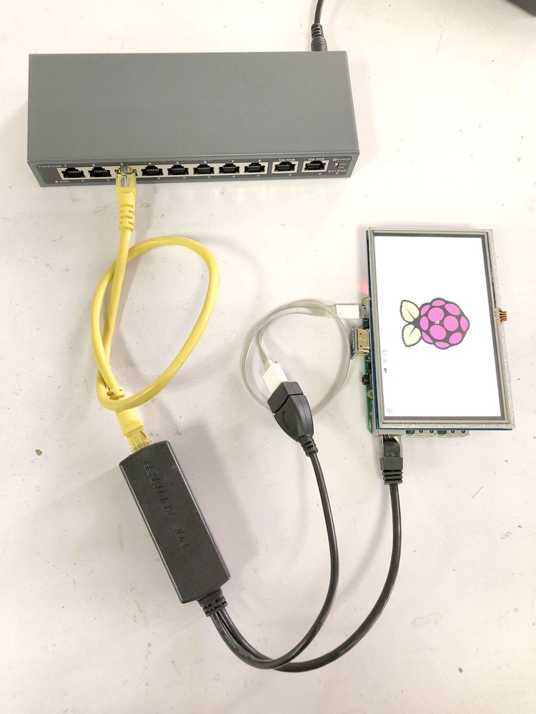 2pcs 48V to 5V 2.4A USB Active PoE Splitter for IP Camera Raspberry Pi 4/3B+