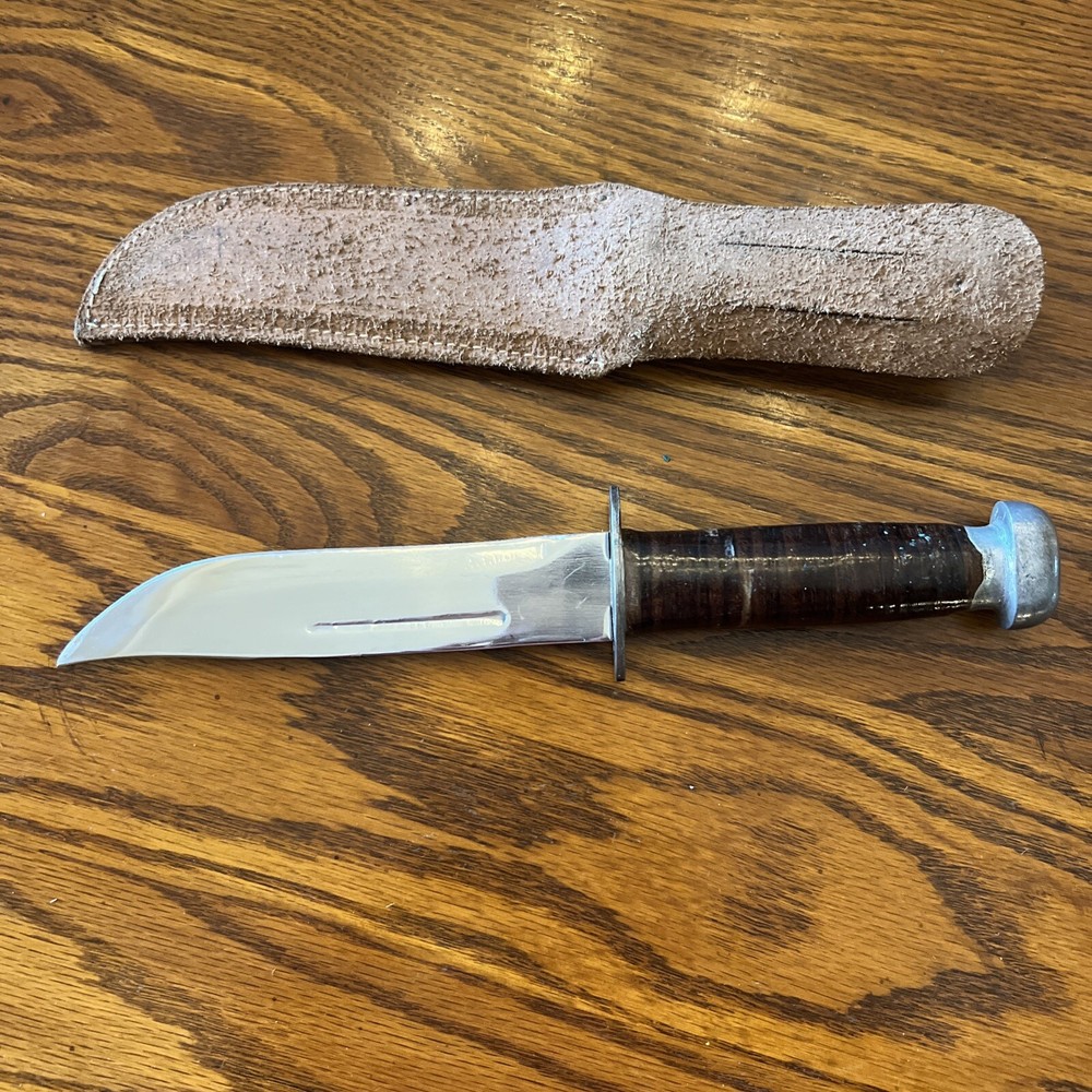 WWII Era 1940s Fixed Blade Knife 6 1/2 “ Blade