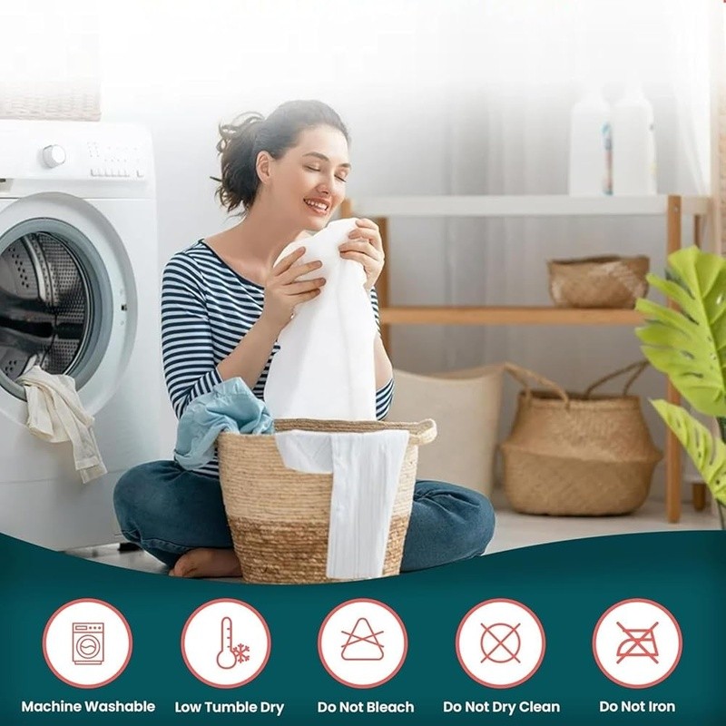 Waterproof Mattress Protector Microfiber 6-Sided Noiseless Washable Soft New