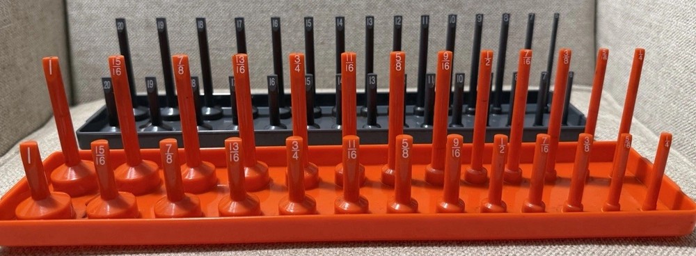 Matco Tools 3/8 Socket Organizer Set SAE & Metric Deep/Shallow USA