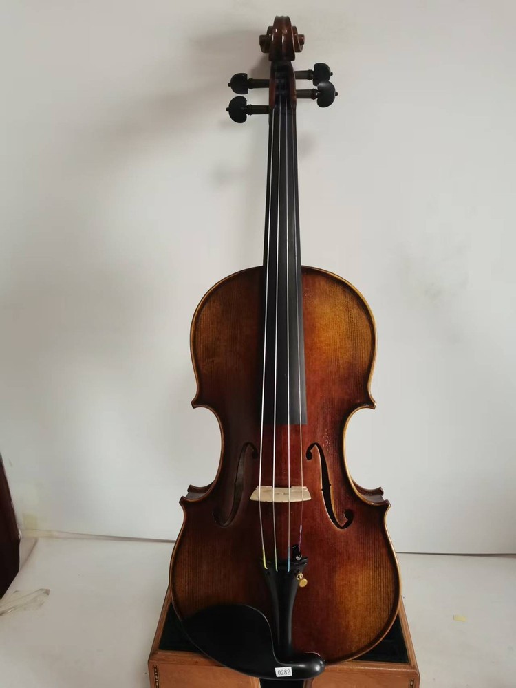 Master 4/4 violin Stradi model Solid flamed maple back spruce top 0282