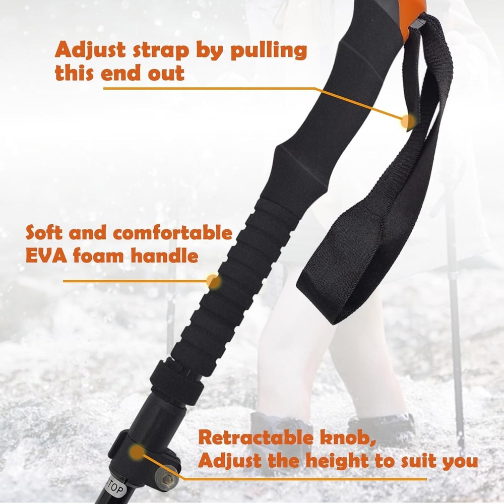 Safety First: Adjustable Folding Wading Staff with Corrosion-Resistant Design