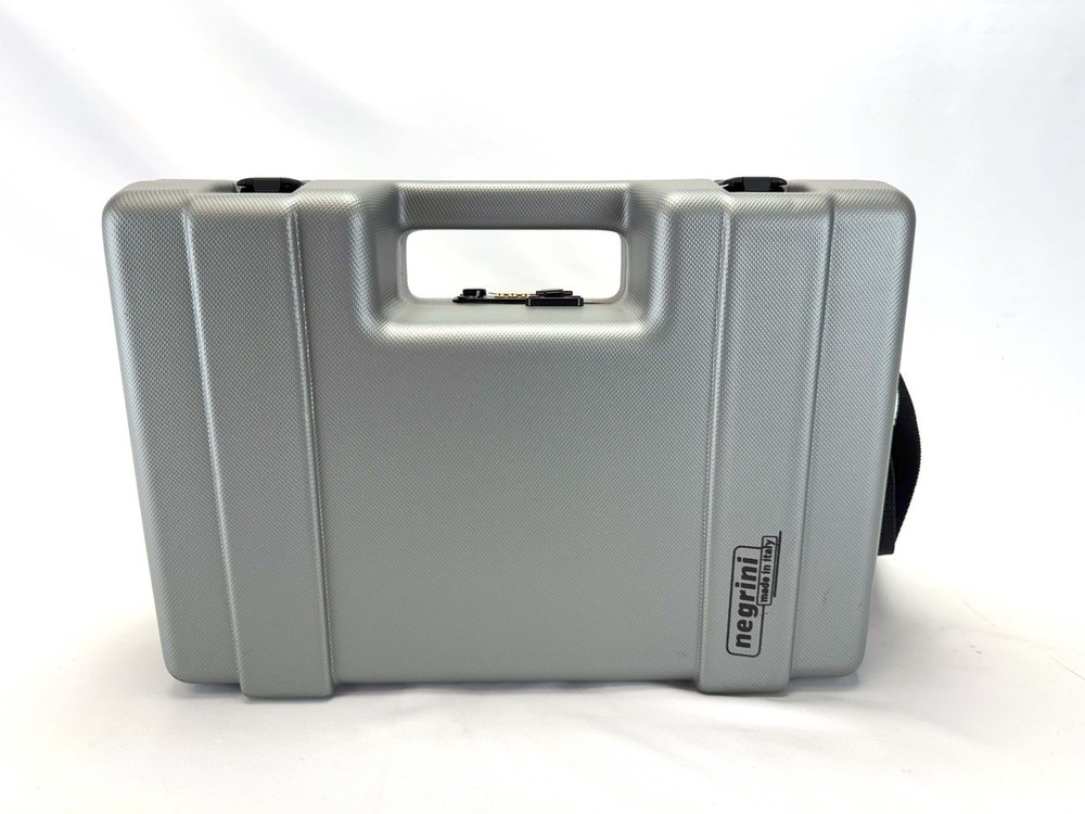 Negrini 200 Shotshell Case - Silver/Black